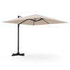 9.5 Feet Square Patio Cantilever Umbrella with 360 Rotation-Beige