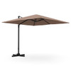 9.5 Feet Square Patio Cantilever Umbrella with 360 Rotation-Beige