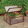 Double Box Garden Wooden Greenhouse