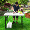 Folding Cleaning Sink Faucet Cutting Camping Table with Sprayer