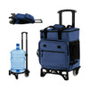 50-Can Large Leakproof Rolling Cooler with Detachable Bottom Plate-Gray