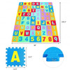 Kids Foam Interlocking Puzzle Play Mat with Alphabet and Numbers 72 Pieces Set