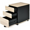 3-Drawer Mobile File Cabinet for Home Office