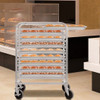 10 Sheets Aluminum Rolling Bakery Pan Rack