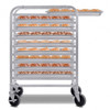 10 Sheets Aluminum Rolling Bakery Pan Rack