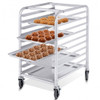 10 Sheets Aluminum Rolling Bakery Pan Rack