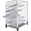 10 Sheets Aluminum Rolling Bakery Pan Rack