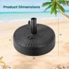 18 Inch Fillable Heavy-Duty Round Umbrella Base Stand