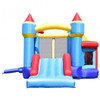 Castle Slide Inflatable Bounce House with Ball Pit and Basketball Hoop