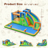 Inflatable Water Slide with Dual Climbing Walls and Blower Excluded