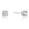 7mm New Sterling Round Cut Cubic Zirconia Studs Silver