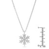 Jenna Stainless Steel Silvertone Snowflake Necklace