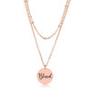 Delicate Rose Gold Plated Blessed Necklace