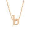 Rose Gold Finish Initial B Pendant