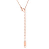 Maya 1.28ct CZ Rose Gold Rose Drop Pendant