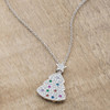 Multicolor Christmas Tree Drop Necklace