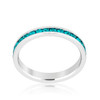 Stylish Stackables with Turquoise Crystal Ring