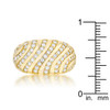 Shayla 0.95ct CZ 14k Gold Contemporary Dome Ring