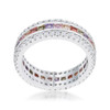 Paula 1.75ct Multicolor CZ Classic Band Ring