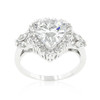 Heart Halo Engagement Ring