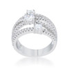 Beatrice 1.8ct CZ Rhodium Statement Ring