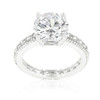 Micro-pave Cubic Zirconia Engagement Ring