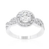 Round Cut Halo Engagement Ring