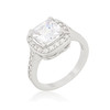 Halo Style Cushion Cut Engagement Ring