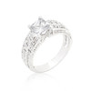 Cubic Zirconia Princess Cut Ring