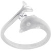 Tension Set Dolphin Ring