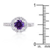 Purple Halo Engagement Ring Purple Halo Engagement Ring