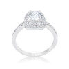 Serena 1.5ct Clear CZ Rhodium Art Deco Ring