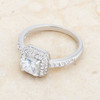 Serena 1.5ct Clear CZ Rhodium Art Deco Ring