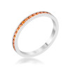 Teresa 0.5ct Orange CZ Stainless Steel Eternity Band