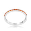 Teresa 0.5ct Orange CZ Stainless Steel Eternity Band