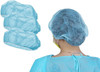 Disposable Hair Cap 24". Pack of 1000 White Mob Caps. Polypropylene Bouffant Caps with Elastic Stre