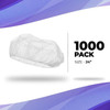 Disposable Hair Cap 24". Pack of 1000 White Mob Caps. Polypropylene Bouffant Caps with Elastic Stre
