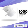 1000 Pack Polypropylene Hooded Caps White Non Woven Hoods with Elastic Closure. Disposable Bouffant