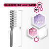 Gray Hair Brush for Men and Women 8 Inch. Pack of 12 Plastic Vented Hair Brushes for All Hair Types