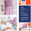 Disposable Isolation Gowns; Pack of 10 Pink SPP 45 gsm Frocks; Regular Protective Body Knee-Length 