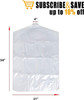 Roll of 350 Clear Garment Covers for Dry Cleaner 21 x 4 x 72 Poly 0.5 mil Storage Bags for Clothes 