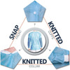 Disposable Lab Jackets in Bulk. Pack of 100 Blue Hip-Length Work Gowns 3X-Large. SPP 45 gsm Shirts 