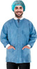 Disposable Lab Jackets; 33" Long. Pack of 100 Red Hip Length Work Gowns XX-Large. SMS 50 gsm Shirts