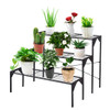 3 Tier Outdoor Metal Heavy Duty Modern for Multiple Plant Display Stand Rack