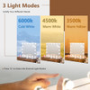Vanity Mirror with 18 Dimmable LED Bulbs and 3 Color Lighting Modes-White