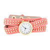 Pink Mini Studded Wrap Watch