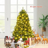 5 Feet Artificial Fir Christmas Tree with LED Lights and 600 Branch Tips