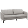 Modern 76 Inch Loveseat Sofa Couch for Apartment Dorm with Metal Legs-Gray