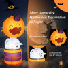 6 Feet Halloween Inflatable Pumpkin Hot Air Balloon Ghost Yard Decor