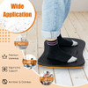 Portable Anti-Fatigue Balance Board with Raised Massage Points for Office-Black